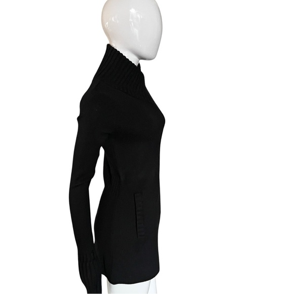 Pre-owned, black Athleta Chill Factor Wool Blend Sweater Coat - XS - Picture 3 of 16